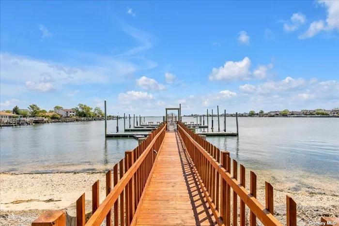 This is your opportunity to enjoy a lifestyle of easy living combined with outstanding amenities. The Yacht Club on Barnum Island in Island Park offers you all of this. Beautifully landscaped, 24-hour manned front gate security, waterfront views, saltwater heated pool, tennis and basketball courts, marina with boat slips, walk out pier, dog friendly to name a few. Up for your consideration is a spacious tri level waterview unit, open concept with 3 bedrooms and 2 1/2 bathrooms, mint with many upgrades. First level boasts an updated kitchen with center island with drawers and cabinets, granite countertops and stainless appliances, large cathedral ceiling living room/dining room that opens to a nice sized outdoor deck, half bathroom and many closets. Second level has two bedrooms - huge master with new en suite bathroom and custom walk in closet, second bedroom good size for queen size bed and furniture with a nice sized custom closet. There is a washer/dryer on this level along with another full bathroom. The third level can be a den, bedroom or office and has a nice sized very private deck with water view. Efficient gas heating and cooking with two zone heat is a major plus and unit is fully alarmed. One of the most desireable streets in the complex no drive thru traffic. Beautiful Water view.