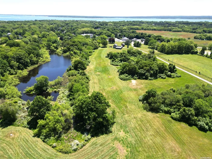 Introducing an exceptional plot of land on Long Island&rsquo;s prestigious North Fork, perfect for building a luxurious private residence or a lucrative agricultural venture. This versatile property offers endless possibilities: create a generational farmstead, a sophisticated vineyard with a tasting room, or an equestrian compound. With a stunning pond, strategic roadside presence, and well-placed barns and woodshop, the land is both beautiful and functional. Zoned for Hamlet Residential and Rural Corridor, it supports various uses, from luxury homes to nurseries or farms. Maximize your investment by selling development rights to the county. The North Fork&rsquo;s reputation for vineyards, farms, and equestrian facilities ensures a thriving market and strong community support.