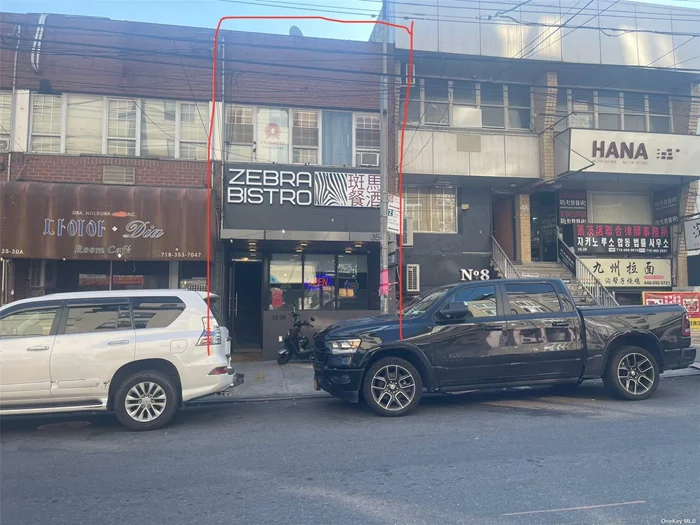 This is a great location on a busy street in downtown Flushing. The restaurant makes this property a great investment. Close to numerous shops and restaurants. Close to the Q19 and Q66 busses. Close to the 7 train. Come quickly, this property is priced to sell!