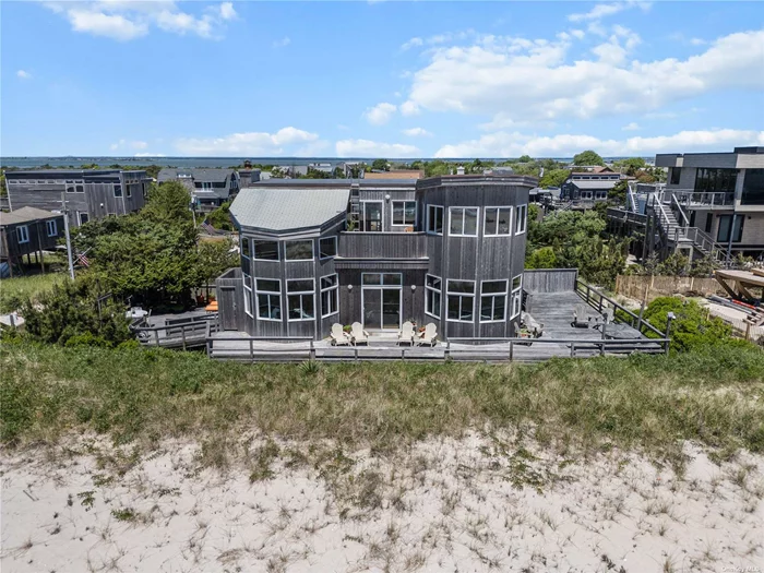 Welcome to your dream oceanfront sanctuary on Fire Island! This exceptional year-round oceanfront home seamlessly merges modern luxury with seaside charm. Nestled along the pristine shores of the Fire Island National Seashore, this property boasts four bedrooms, two and a half bathrooms, and a spacious open concept living and dining area. Expansive windows frame panoramic ocean views, flooding the interior with natural light and the soothing melody of crashing waves. Step outdoors to discover multiple decks, perfect for outdoor dining, sunbathing, or simply soaking in the stunning ocean views. Equipped with every amenity for coastal living, this home features central air conditioning, an outdoor shower, and convenient additional storage beneath the house. Situated in Kismet, a vibrant and welcoming community, this residence offers access to the best of Fire Island. Indulge in fresh seafood at the Kismet Dive, or unwind with sunset views and live music at the Kismet Inn. Explore nearby communities on foot or by bike, each offering its own distinct charm. Conveniently accessible from the Bay Shore ferry. Alternatively, park at Robert Moses and embark on a scenic 30-minute walk or a quick 10-minute pedicab ride through the serene and picturesque Fire Island National Seashore.