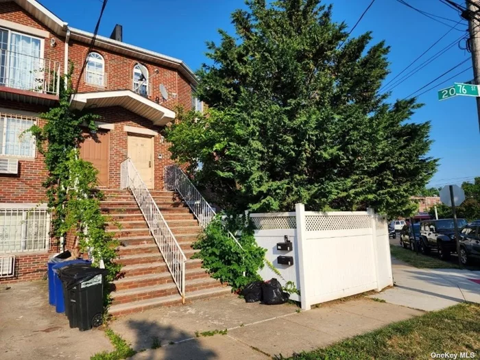 Corner Brick 3 Story Building w/ 2 Car Driveway & Backyard! This beautiful solid brick building is located in one of Queens&rsquo; most diverse and coveted neighborhoods, Astoria Heights. One block from Ditmars Blvd; 2 blocks to Astoria Blvd; steps from Queens&rsquo; trendiest restaurants, shops, fitness clubs and cafes; very easy access to Grand Central Expressway, Tri-borough Bridge and the BQE. Minutes to LaGuardia Airport and easy access to NYC. This property features: - 3 Family currently set up as a 2 Family - Hardwood floors throughout - Recessed lighting - Fully finished basement w/ separate entrance - 3BR/2.5BTH Owner&rsquo;s Triplex - Open layout kitchen and living area - Master king-sized bedroom w/ ensuite - Top floor apt is a 2BR/1BTH unit w/ balcony - Dishwasher - Tenants pay all utilities Other features include: private 2 car driveway; washer/dryer in lower level; charming backyard perfect for entertaining, gardening, etc. Additionally, the property features private entrances for each unit. Lot: 94.87 x 60 ft (irregular) Bdg: 33.59 x 49.5 ft Zoning: R4; C1-2 FAR: 0.98; Max FAR: 0.75 Taxes: $10, 520/Yr Great Opportunity!