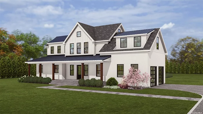Another beautiful new construction home by one of Long Island&rsquo;s most coveted construction companies, Modern Age Home Builders! 2045 Willow Dr features a European style modern design home just under 3, 000 sq ft. with an attached 2 car garage, sitting on just under an acre of land. The first floor consists of a large foyer that leads to an open and airy living room and kitchen which is perfect for entertaining guests and hosting gatherings. The kitchen is finished with custom 2 stage cabinets, custom quartz countertops, and a top of the line 7-piece appliance package. There is also a laundry room (including a washer and dryer), mudroom, half bath, and master ensuite. The second floor has 3 additional bedrooms, each with their own bathroom. There is also a sitting area that can be easily converted into whatever you have need for! All closets are dressed with custom wood shelving and all bathrooms consist of custom cabinets, quartz countertops, and imported Italian tile. The home also has a large, nearly 1, 500 sq ft, semi-finished lower level which is ready to use as is or you can truly make it your own. It has large egress windows that allow for natural light, perfect for finishing. The first floor has a sliding door leading to a patio from both from the master ensuite as well as the large living/dining area, opening up to a 20&rsquo; x 40&rsquo; inground swimming pool, making it your perfect paradise right at home.