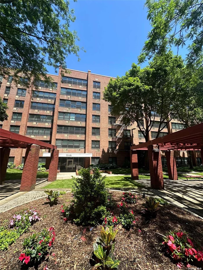 2 Bedrooms 2 Bath Co-op Building, Windows facing south, Around 1200 SQFT , There are a lots of closets down to hallway & 2 walk in closets in bedroom. Laundry room at lobby, School district #26 , PS205/MS74. easy get to transportation Q88 to Queens center , Q27 to flushing , library on bell blvd & 76 Ave , Shopping center just down the block on 73Ave/Bell Blvd . allows sublet after 3 years owner occupied. seasonal swimming pool /Tennis court / play ground / Brand new GYM, must DTI 35%. NO PET BUILDING .