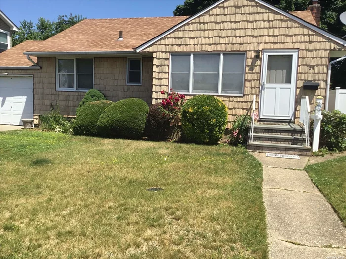 BETHPAGE SCHOOL DISTRICT! Charming 3 bedroom, 1 bath with full basement. Updated windows and roof. Sold as is.