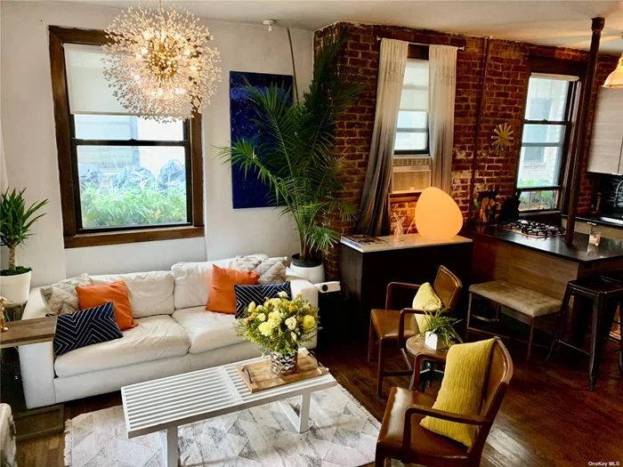 BEAUTIFUL SOHO LOFT FEEL 1ST FLOOR APARTMENT!!! NEW MANAGEMENT. RENOVATED KITCHEN...EXPOSED BRICK... HARDWOOD FLOORS...LOTS OF CLOSET SPACE!!! VERY CLOSE TO TRAIN AND ALL THE WONDERFUL RESTAURANTS AND MARKETS OF ASTORIA.. A REAL FIND IN THE HEART OF ASTORIA!!!!!!Board approval required
