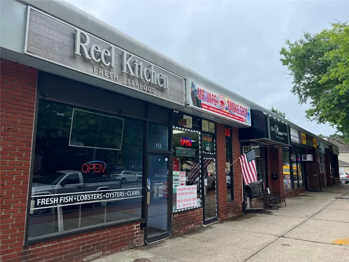 Turn Key Takeout Restaurant. 16 Feet of Frontage on Main Street. Rear Parking Lot. Additional Key Money to take on space. Taxes, CAM and Garbage not included.