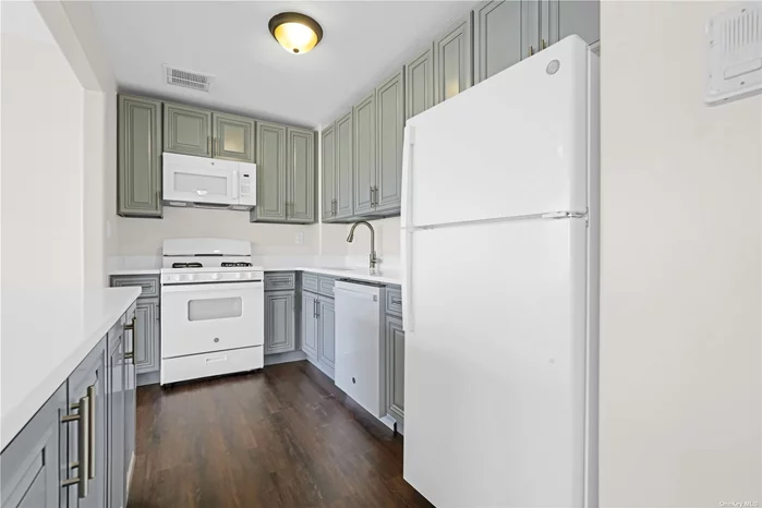 This apartment is a private sanctuary of comfort and charm in the upcoming Arverne By The Sea area. This newly renovated apartment has two bedrooms, 1 bath, comes loaded with upgrades. Updated kitchen with costume cabinets, granite countertop, new flooring. Central Air, Washer and dryer in unit.. Only a couple of blocks from the beach.