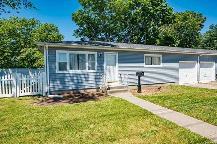 Updated 2 Bedroom, 1 Full Bath Ranch Style Home. Wood Floors Throughout. 1 Car Garage. Close to Downtown Patchogue Village or the Water!