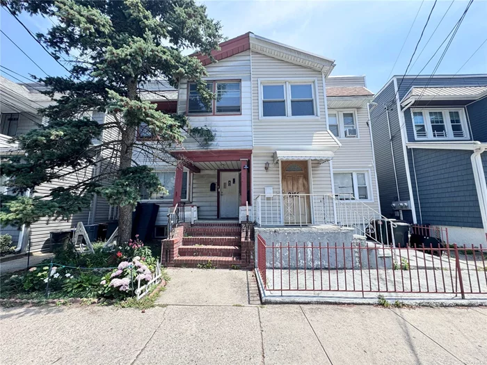 Welcome to this beautiful semi-attached 2 family home with parking in Woodhaven 85 St. Features spacious 3 bedroom apt over 2 bedroom apt, full finished open space basement, updated roof, and parking, Close to J and Z train, local buses, shops and schools, which make it a great choice for end users and investors.