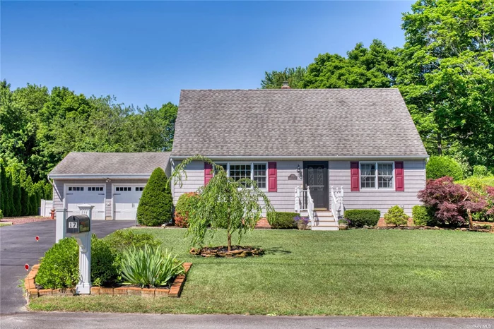 Revamped beautiful 3BR, 2BA cape cod located on quiet cul-de-sac in the heart of Jamesport. Extra wide and long driveway, plenty of room for family and friends. Backyard is fully fenced, private oasis with plenty of room for a pool/tennis courts. Large LR, expansive farmhouse EIK, master BR with walk in closet. House was recently renovated: bathrooms, floors, added AC. Conveniently located near shops, restaurants, vineyards and bus stops.