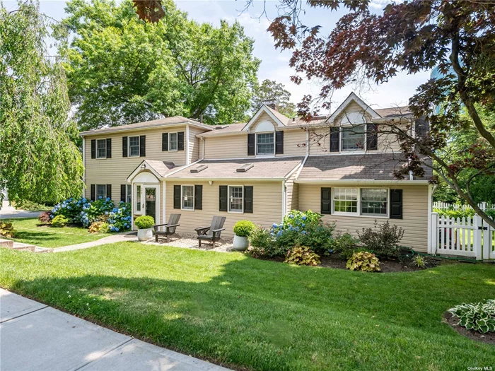 Renovated & Expanded 4 bedroom 3 full bath colonial home with 2800 square feet of living space situated on lovely manicured property in The Salem Neighborhood. Once entering the home there is a large living room with plenty of windows allowing the light to stream through and then a formal banquet size dining room with wood burning fireplace with access to the backyard patio and fenced in yard. The kitchen has stainless appliances and prep island which is ideal for cooking and entertaining. There is a very large scale family room which has a full bathroom and plenty of play space. The 2nd floor has a large primary bedroom suite with walk-in-closet, primary bathroom, a full laundry room, 3 additional generous size bedrooms and full bathroom. Gas Heat, Central Air, In-ground sprinklers, attached 1 car garage, Salem Elementary School and so much more.....