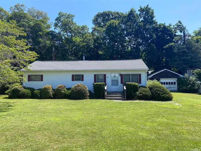 Property with vast potential in Prime location, close to Southold beaches, vineyards and short drive to town. Manufactured Home from the early 70&rsquo;s in disrepair, separate one car garage and shed.