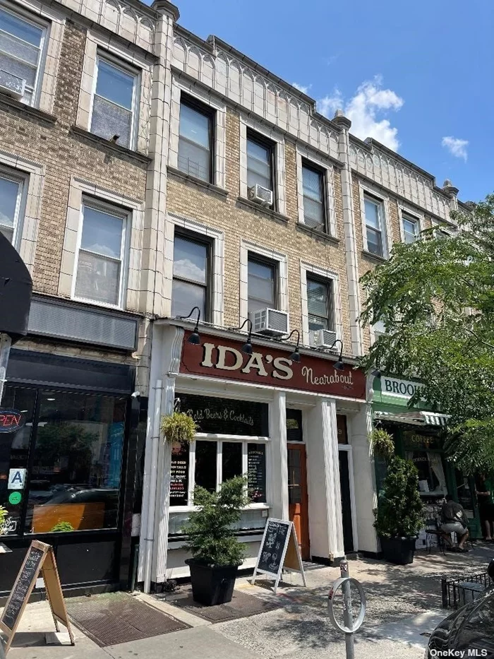 Well-Maintained Mixed-use property on Queens Blvd. Bar pays 9, 133 per month. Plus 50% of RE taxes. 1 year plus 5 years option on lease left. 1 floor unit pays 1, 700 per month second floor pays 1, 600 per month. Great upside potential (Market rents more than $3, 000 per month) on a long-term family-owned investment property. Expenses Are: Insurance: $7, 738.89Heat: $6, 793.89 Water & sewer $600.00 (For two residential units. Store was their own meter). Electric $1, 000.00 RE Taxes $9, 675.00 (store pays 50%)