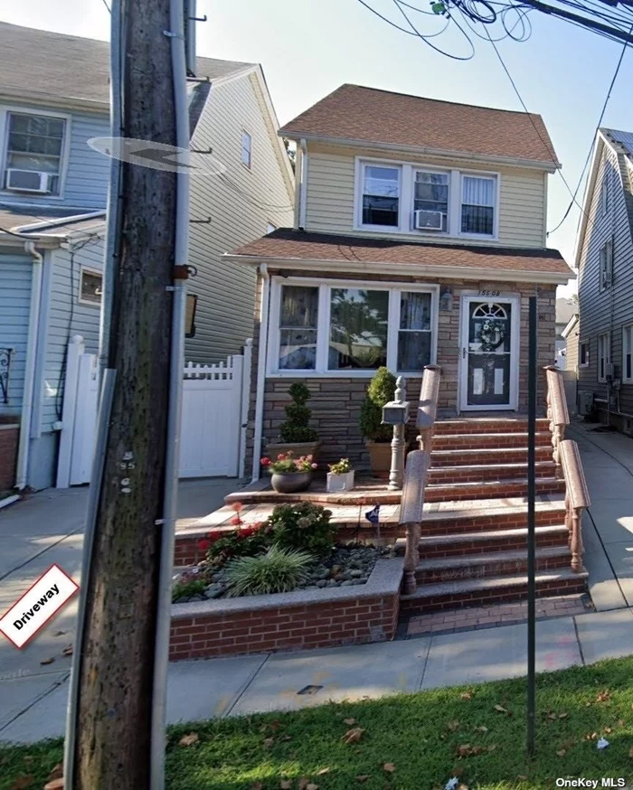 Legal Two Dwelling Home. Located In The Heart Of Flushing. Close To Public Transportation, Shopping Area, Laundry, Hospital. A Block Away From LIRR. What&rsquo;s Make This Home Spacious Is This Unique Legal Extension The First Floor And Legal Full Finished Baseme