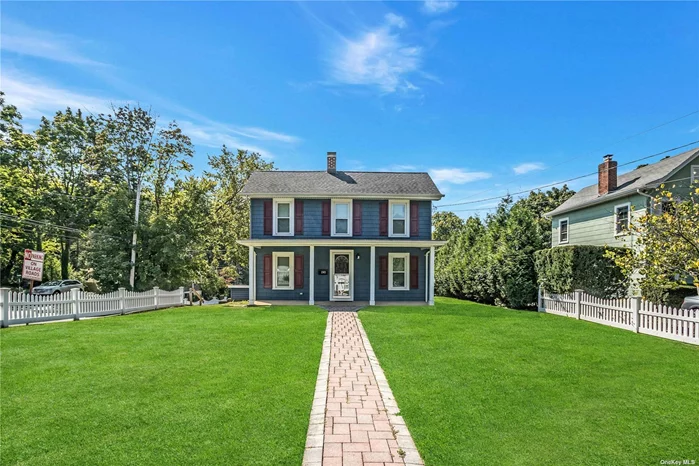 NEWLY RENOVATED Colonial home with all neutral colors throughout, wood floors, state of the art eat in kitchen, beautiful large yard and oversized lot with LOCUST VALLEY SCHOOLS .