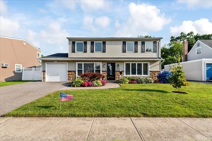 Turnkey 4 Bedroom, 2 Full Bath Colonial in the Heart of Bethpage! Don&rsquo;t Miss this Renovated, Stylish Home Featuring an Updated EIK with White Shaker Cabinets, Granite Countertops, Newer SS Appliances! This Fabulous Home has an Open Concept with a Great Flow for Entertaining! Features include 2 Updated Baths, All Hardwood Floors Throughout, New Staircase, Hi Hats, Recently Painted, Primary Bedroom has WIC, 150 Amp Electric, Brand New CAC, New Hot Water Storage Tank, Updated Windows and Roof (approx 2013) IGS, White Vinyl Fence and Huge Paver Patio for your Outdoor Entertaining! Central Blvd Elementary.Taxes without Star of 1121.39.Tax Grievance in for 24/25