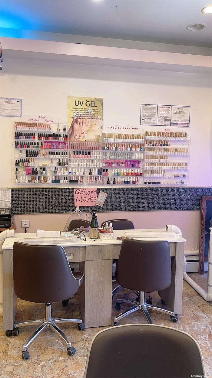 Located in the heart of Long Island City, this thriving nail salon offers a stable business with immediate profitability. The salon features 5 manicure stations, 4 pedicure chairs, and 1 waxing room, encompassing approximately 700 square feet. The business generates an impressive annual revenue of $340, 000, with weekly sales reaching $7, 500 in the summer and $6, 000 in the winter with 4 full-time staff members and 1 apprentice. Surrounded by numerous restaurants, cafes, and retail stores, the location guarantees a steady stream of customers. The area is well-served by public transportation, with multiple bus routes, including Q102, Q104, and Q18. Additionally, subway lines B, C, N, and W are just a few minutes&rsquo; walk away, providing excellent accessibility.