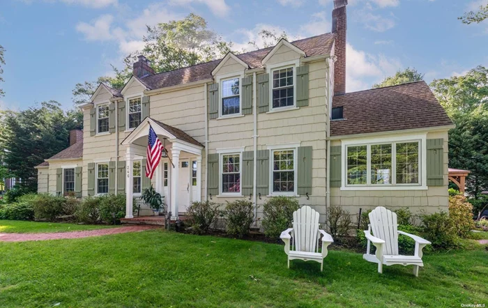 Welcome to this Classic Center Hall Colonial in Munsey Park. The home features large granite eat-in kitchen w/French doors to private patio, formal dining room, formal living room, great room w/wet bar & gas fpl, sunroom/office, full bath, and laundry. The 2nd floor offers primary ensuite w/full bath & walk-in closet, +2 addtl bedrooms, and full bath. Lower level includes den w/fpl & wet bar, full bath, and outside entrance. 1.5 attached garage.