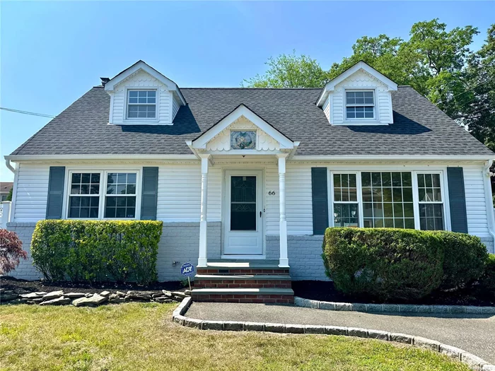 Lovely Renovated Cape In A Great Neighborhood. This Home Features 5 Bedrooms 3 Baths. Open Floor Plan. Kitchen W/Quartz Countertop, New Stainless Steel Appliances (GAS Stove and Dryer) And W/French Doors Leading To A Deck. Hardwood Floors, Formal Living Room, Formal Dining Room, Fully Fenced Backyard. Warm Family Room, Renovated Finished Basement W/OSE. New Roof, 200Amp Electric And Much More. Conveniently Located Near Schools, Shopping & Major Highways!