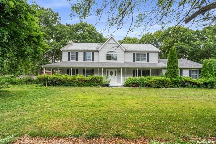 Welcome to 3 Sterling Court in Medford, NY! Sitting in an 1 Acre Lot in a cul-de-sac, this Spacious Single Family Home features a Porch, Living Room, Formal Dining Room, Eat In Kitchen, 1 Room/Den With Fireplace, a Master Bedroom with en-suit Bathroom with jacuzzi, walk in closet, 3 additional Bedrooms, 1 Full and 1 Half Bathrooms, and a full Basement. To host endless summer parties for your Friends and Family, it has a massive Backyard with an in-ground pool, a Patio, a big Pvt Driveway and a 3-car Garage. Conveniently located near Buses, Park, Shops, School and other community amenities. Excellent Location, Lots of Potential and a Huge Lot...need I say More! (More Pictures are coming Soon)