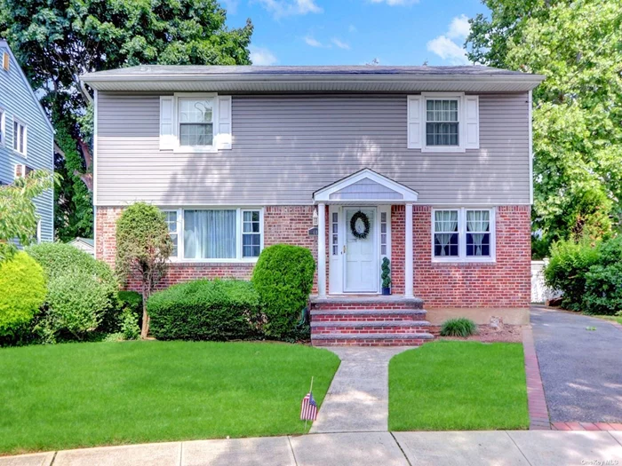 The full taxes on this home is $14, 124.14 with the basic star exemption of $1, 019.98. As you pull up to this home you will be in a cul-de-sac. As you enter this home you will be in the true center hall with a ceramic tiled floor. To the left is the large living room, to the right is the banquet sized dining room. At the end of the center hall is the newer eat-in-kitchen with oversized 42 custom wood cabinets, stainless steel appliances including a gas stove and marble counter tops. The eat-in-kitchen is also has a ceramic tiled floor. Down the hall from the eat-in-kitchen is the newer half bath the coat closet and the large family room with wood floor. As you ascend the staircase, you will see the large primary bedroom, three additional large bedrooms and the newer full bath. The large basement has a large utility, laundry & workshop room. The peaceful and serene private fully PVC fenced yard features a deck and lots of space for the children and pets. This private yard is perfect for entertaining. There is also room for a pool. This home features all thermal pane windows throughout, hardwood and ceramic tile flooring, air conditioning and so much more! This home is walk to the Westwood Park and LIRR train station. All of the shoppes, banks, restaurants, amazing bakery and movie theater in the Village of Malverne are also within walking distance. This very spacious home will accommodate a large family.