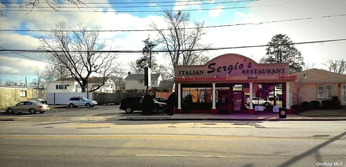 This long standing retail building has been an established restaurant and has offered both dining and party room areas with a full kitchen, walk in, ansul system, bar, rear storage, and container storage. With on-site parking for 18 cars, customers can come and go with ease in the affluent Massapequa market. Possible Retail Conversion with proper permits.