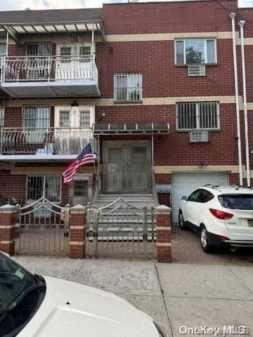 2003-built 2family brick home next to Flushing Meadow Corona Park and Queens Zoo; Short distance to New York-Presbyterian Queens Hospital, mins to public transportation; Walk out 1st floor has huge living space with 1bd, 1bath w/back patio; Spacious 3 bedrooms 2 baths apartments on 2nd and 3rd floors which have primary suites w/baths plus hallway baths; balconies on each level ; Spacious living with income potential for investors; Bright and airy building with easy commute!