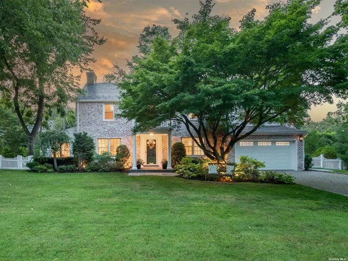 Casual Sophistication in Flower Hill! Beautiful and inviting, this warm, transitional style 4-bedroom Colonial was meticulously renovated and expanded in 2015, incorporating only the highest quality materials and craftsmanship. This light-filled gem offers approx. 3, 200 sq. ft. of comfort and serene sophistication. Set on fabulous, flat, private property, with a terrific floor plan boasting large principal rooms, light oak floors and soothing hues throughout. The home&rsquo;s many wonderful features include a timeless gourmet Chef&rsquo;s kitchen with large center island, custom cabinetry, and top of the line appliances and plenty of counter space and storage. This space seamlessly flows to a spacious family room with custom built-ins and French doors out to expansive yard. New home office, gracious living room with fireplace, formal dining room, powder room and new custom mudroom with laundry and radiant heated floors complete the first floor. Upstairs is a relaxing primary suite, with a new luxurious marble spa bath and walk-in closet, plus three generously-sized bedrooms and renovated large hall bath. Expanded lower level includes a second family room, exercise room and ample storage. Additional highlights include all new: slate roof, cedar shake siding, oak flooring, furnace, drywell, bluestone patio & walkway. Andersen windows and custom millwork throughout, whole house water filtration and much more. Low taxes. A gem to call HOME!