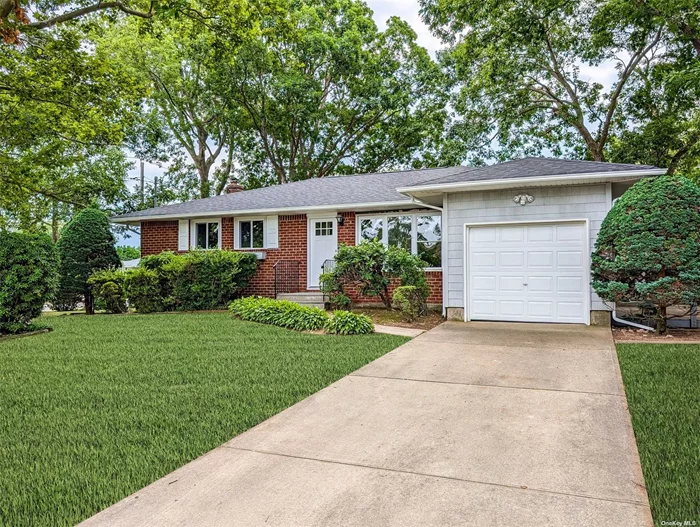 Welcome home to this gorgeously renovated 4 bedroom, 2.5 bath ranch in Deer Park. This home features a spacious living room, formal dining room, beautiful kitchen with stainless steel appliances and quartz countertops, a master bedroom with attached full bath, 3 additional bedrooms, half bath, and access to the 1 car garage and basement all on the first floor. The lower level has multiple finished rooms, full bath, and unfinished storage/utility area. Additional amenities includes hardwood floors, gas heat, and brand new central air. This home is exactly what you have been waiting for!