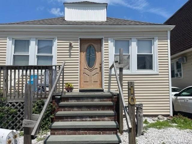 Cash Deal Only*Agent Owned* Sold As Is. Needs TLC *This Home is located on a cul-de sac and has a water view from the front deck. 3 bedrooms 1 bath with wood floors*crown molding throughout. Newer Roof and Updated Electric Island Park has it&rsquo;s own private beach (Masone) minutes to the LIRR and minutes to Long Beach boardwalk and miles of beaches (Atlantic Ocean) This home is sold as is.All Information to be Confirmed By Buyer including confirmation of taxes