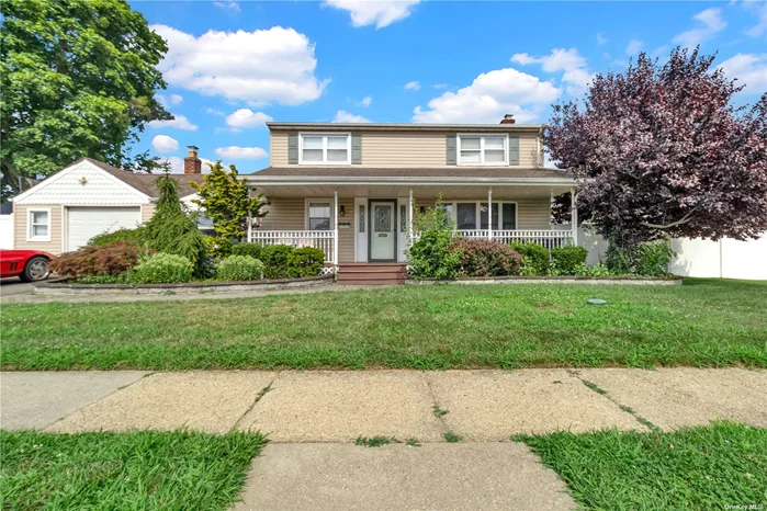 This is a beautiful colonial house with large front porch sitting on a corner property. Eat in kitchen with granite countertops, stainless steel appliances, and sunken den with a fireplace. 4 bedrooms and 2 full bathrooms. MUST SEE!!