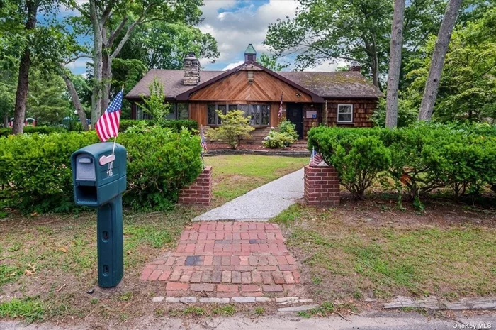 This Classic Must See expanded Ranch was built by Robert T DeSanto Sr who was one of Long Islands&rsquo; Premier custom home builders. This Home was Built with Old school craftsmanship featuring 3 bedroom, 2 full and 1 half bathrooms, Cedar closets, central vac, hand made custom dental molding, Laundry hamper/chute, all beams are solid and hand hewn pine, all cabinets made by Mr. DeSanto, as were the brick and stone fireplaces. All custom  The stand alone shop on the property in the back was his cabinet shop where he made the custom cabinets for his homes. He was precise and extremely fussy. He was a complete builder. Don&rsquo;t Miss out on This One!