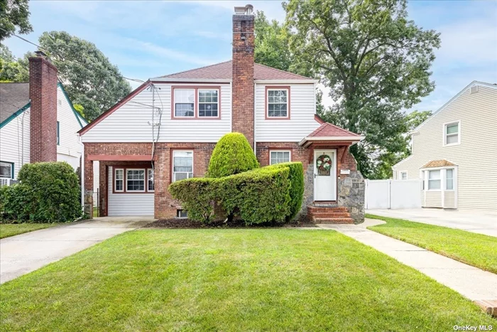 Classic charm describes this 3 BDR, 1.5 BTH Tudor Colonial. Entering the home, you are greeted by the inviting LR featuring a beautiful WB Fireplace. The Heart of the home is the bright, white updated KIT w/ sleek, granite countertops, stylish subway tile and recessed lighting. Adjacent to the KIT, the FDR adorned w/ a gorgeous chandelier is perfect for special gatherings & celebrations. The sunken den offers additional space for games & movie night. The MBR is designed w/an attached nursery/office or large walk-in closet. Two BDRs & a full BTH complete level 2 of this home. The finished basement provides a wonderful family play area for recreation and relaxation. It is also equipped w/ an energy-efficient washer & dryer w/ easy access to all utilities. The well-maintained yard has in-ground sprinklers & an ADT security system that gives you calmness in this peaceful sanctuary.