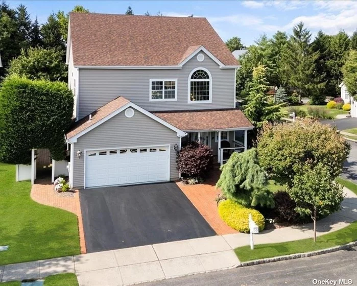 Desirable 4-Bedroom, Well-Maintained, and Meticulously Cared-For Bennington Model Colonial in the Villages Situated on a Premium Private Property. The Main Level Includes a Grand 2-Story Foyer Leading to a Spacious, Light-Filled Dining Area and Living Area with a Fireplace and Powder Room. Crown and Chair Molding Throughout. The Recently Renovated Kitchen with Top-Of-The-Line Thermador and Bosch Appliances and a Wine/Beverage Fridge Flows into a Perfectly Sized Den. The 2-Car Garage Enters Into a Convenient Laundry/Mud Area. Upstairs, the Oversized Primary Bedroom Serves As a Private Retreat, Complete with an En-Suite Bath and Two Generous Walk-In Closets. Three Additional Bedrooms, Including a Creatively Expanded Fourth Bedroom, Share an Additional Full Bath. The Fully Finished Basement with Office/Playroom Space and FB Provides Versatile Space for a Variety of Uses. This Well-Maintained and Cared-For Home Features an Updated Roof, Alarm, and New AC Compressors. Step Outside to a Large Vinyl Composite Patio and Deck, Ideal for Outdoor Gatherings and Relaxation. This Home Offers Unmatched Privacy with a Fenced Yard That Backs onto Expansive Community Open Land. Residents of the Villages Enjoy Exceptional Community Amenities, Including an Outdoor Pool, Tennis Courts, Playground, and Pickleball Courts. The $450 Monthly HOA Fee Also Covers Driveway Snow Removal and Features a 24-Hour Manned Security Booth. Located in the Half Hollow Hills School District, This Home Is Zoned for Sunquam Elementary, West Hollow Middle School and High School East. Don&rsquo;t Miss This Rare Opportunity to Own a Prime Property in One of Melville&rsquo;s Most Desirable Communities.