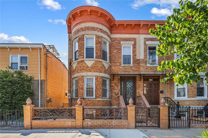 Impeccably upgraded extra large Brooklyn Brownstone!!  This two family brownstone has been upgraded and renovated by the owner for his family to enjoy and now it can be for yours.  Measuring at 20 feet wide and 58 feet deep each floor has 1160 square feet of living space.  With a gorgeous stone work throughout the front fence and patio, stunning front doors, hardwood floors, W/D units in each apartment this house has endless upgrades. Also complete with an HVAC system giving each room control over its own heat/ac and powered by solar panels which drastically reduce your electric bill.  Furthermore each floor has its own condenser so each tenant including the basement will pay their own utilities. Each apartment has 3 large bedrooms plus a living room kitchen and full bathroom.  Additionally the second floor apartment has a storage room that could easily be used/converted to a 4th bedroom. In today&rsquo;s market each apartment will get $3500-$3700 in rent and makes this house perfect for the investor as the large family that needs space for everyone to live. The high ceiling basement is beautifully upgraded and has its own kitchen, bedroom and large living space. Multiple parking options are available and located next to Rockaway parkway for shopping convenience.  Canarsie is fast growing and this is a classic NYC brownstone that will only grow in value with it.