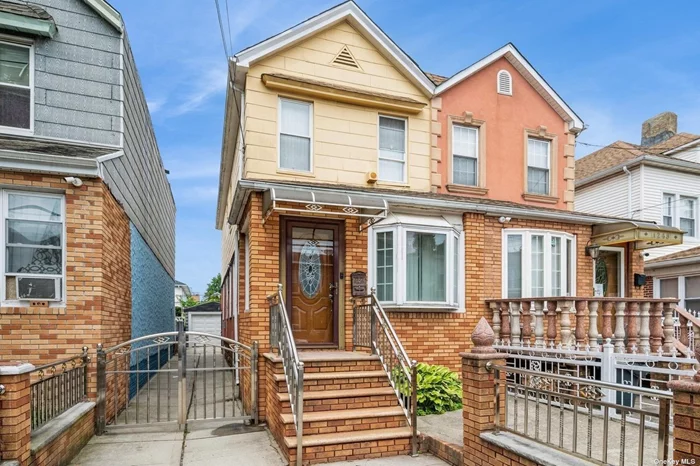 Charming legal two family home being used as a one family on a tree-lined street in East Flatbush. The house features three bedrooms and two full baths; sun-lit rooms and gleaming hardwood floors. First level has a large living room, dining room, kitchen and full bath. Second floor features three nice-sized bedrooms and a full bath. Basement provides the flexibility of recreational use or office space. Private driveway and separate outside entrance Newer gas boiler hot water heater and roof. Close to all amenities, school, transportation, shops and houses of worship. House is Fully available 10/18