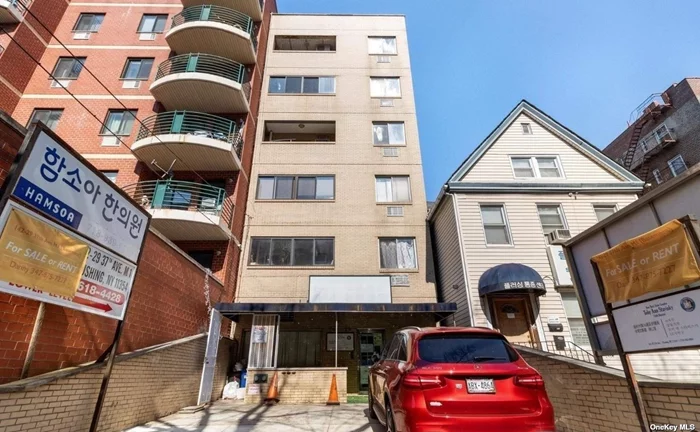 Discover the elegance of this expansive condo in the heart of Downtown Flushing! Perched on the 5th floor, this residence offers a unique level of privacy with direct access via a private elevator that opens directly into your home. Spanning the entire floor, this spacious 3-bedroom, 2-bathroom condo features beautiful hardwood floors throughout and a stylish eat-in kitchen with distinctive fixtures. Enjoy the convenience of an in-unit washer/dryer and relax on one of two charming enclosed terrace balconies. Ideally situated, this home is walking distance from the vibrant dining, shopping, and entertainment options of Prime Flushing, as well as the 7 train, LIRR, and local buses. This exceptional property is a must-see for those seeking both luxury and convenience in a prime location! Motivated seller!