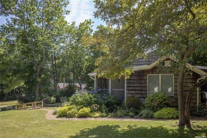 This bright and airy 3-bedroom, 2-bathroom home on Southold&rsquo;s charming Hyatt Road offers a perfect blend of open and closed living spaces. With numerous windows and skylights, the home seamlessly integrates with the surrounding mature landscaping. Each bedroom boasts vaulted ceilings and picturesque views of the park-like setting, the primary has a large ensuite bath. Conveniently located just 0.3 miles from McCabes Beach and a short drive to both downtown Southold and Greenport, this property provides both tranquility and easy access to local amenities. Full basement and attached 1 car garage.