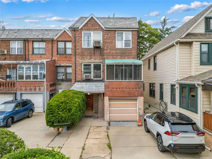 Location ! Location ! All Brick Legal 3 Family !! Semi-Detached with large backyard!! Live expense free and have your tenants pay your expenses- great investment opportunity!! Walk to multi buses Q38/Q11/Q21/Q29, easy access E/F/M/R line, 2 short blocks to Queens Center mall, near lots of shopping, schools, restaurants, etc.