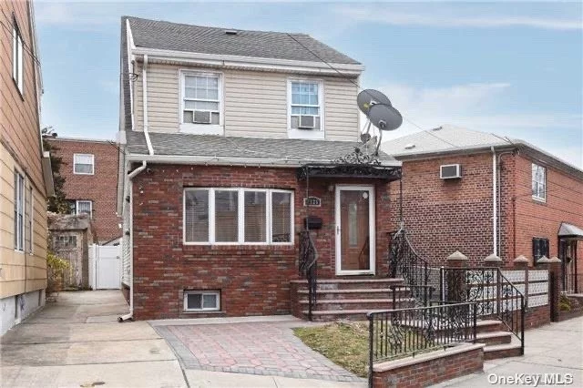 Welcome to this cozy, move-in-ready detached two family house Located in Maspeth. this charming and very well maintain property features two units, wood Floors,  each with 2 spacious bedrooms and 1 full bathroom. living room and dining room in both units with plenty of windows, ensuring a bright and airy atmosphere throughout. The full basement offers additional space for storage, laundry and recreational use and half bath enhancing the functionally of this home. Outside you will find Paved backyard ready for Entertainment. Multiple bus routes including Q58, Q54, Q39, This property ensures easy access to public transportation. Additionally it is close to a variety of shops, restaurants and more. Owner and tenant occupied. will be delivered vacant.