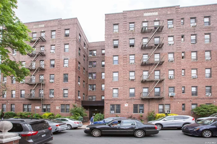 **NO BOARD APPROVAL NEEDED, NO FLIP TAX, SUBLET ALLOWED AFTER 1 YEAR** 2 Br (Converted From 1 Br) 1 Full Bath Coop Apartment Situated In The Heart Of Elmhurst Bordering Jackson Heights And Woodside. Mins of walk to Subways E.F.R.M.&7, Buses, Shops, Restaurants And everything else. 5th Floor, Corner Unit. Super Heat, Cold & Hot Water Included In Maintenance Fees. Common Laundry In The Basement. Pet Friendly Building. Secure Intercom Entry. On-Site Super.