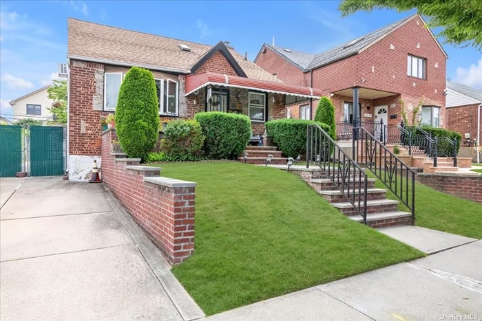 Beautiful Brick Cape House located in the heart of Fresh Meadows. This detached house has 3 bedrooms, 1.5 bathrooms, A formal Dining Room, Spacious Living Room, Finished Basement with side entrance + Detached Garage. 40x100 Property W/Spacious Backyard. Minutes away to Public Transportation & Express bus to City, Convenient to Peck park, shopping center and easy Access To LIE. Best School District #26, PS162, MS 216 & Francis Lewis High School.