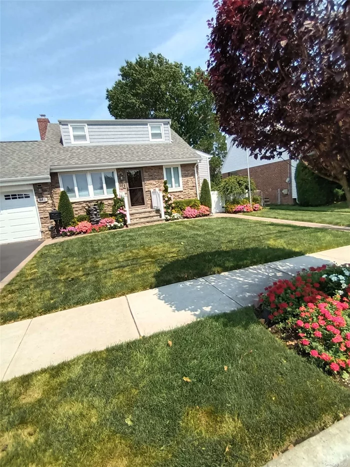 Cape 3/4 bedrooms , 3 full bathrooms, all redone in 2018 living room . dining room, eat in kitchen, hardwood floors throughout, Full Finished basement w/ OSE 1 attached garage with pantry and attic,  Private driveway , nice fenced backyard, IGS, video cameras, move right in. all information to be verfied by all parties