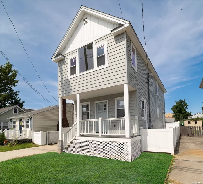 Welcome to beautiful Bay Park! This expanded and renovated home was just completely redone and is ready for you to move right in! Located on a lovely block, this new home offers the ideal blend of comfort, convenience, and recreation. The first floor features a large living room, brand new eat-in kitchen, laundry room and full bath plus access to the fenced yard - the perfect private space for entertaining. Second floor has three nice sized bedrooms and another full bath. This lovely home features ductless ACs for comfort and your own private driveway and one car garage. Come experience living in beautiful Bay Park - residents share a community clubhouse and have dock rights. Amenities at the nearby park include a pool, athletic fields, tennis and basketball courts, bicycle and running paths, picnic areas and a playground. There&rsquo;s even a golf course, fishing, boating and nearby Hewlett Beach. Come make this beautiful home yours!