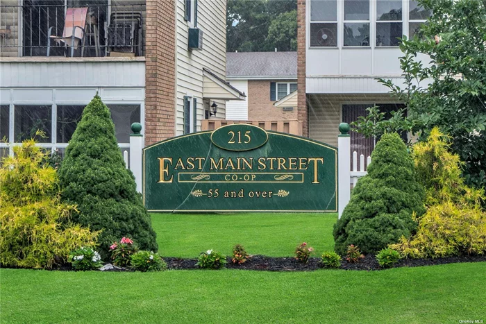 Welcome to this desirable first floor corner unit coop in the heart of East Islip! This lovely 55 and over coop features a spacious living room, beautiful updated kitchen with granite countertops, plenty of storage and low maintenance fees, which include taxes and water. This building also just had a brand new roof installed! The enclosed patio/sunroom may be used all year. This unit is situated on a meticulous courtyard. Make an offer!