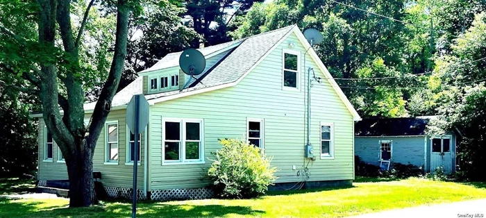 ADORABLE, RENOVATED CAPE. 3 BEDROOMS, ONE FULL BATH, ENCLOSED PORCH/SUNROOM, NEW FLOORING, RENOVATED BATHROOM, KITCHEN APPLIANCE, PAINT, STORAGE, EXTRA LARGE LOT. DETACHED GARAGE. DRIVEWAY, PRIVATE, PRICED TO SELL!