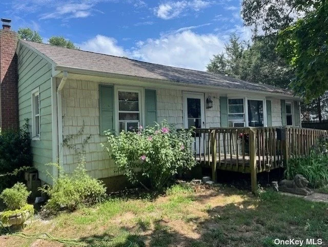 When OPPORTUNITY KNOCKS! ATTENTION ALL INVESTORS AS IS First time offered! 75x100 lot located in the Heart of Ronkonkoma!! 2 Bedroom 1 full bath, unfinished Basement.