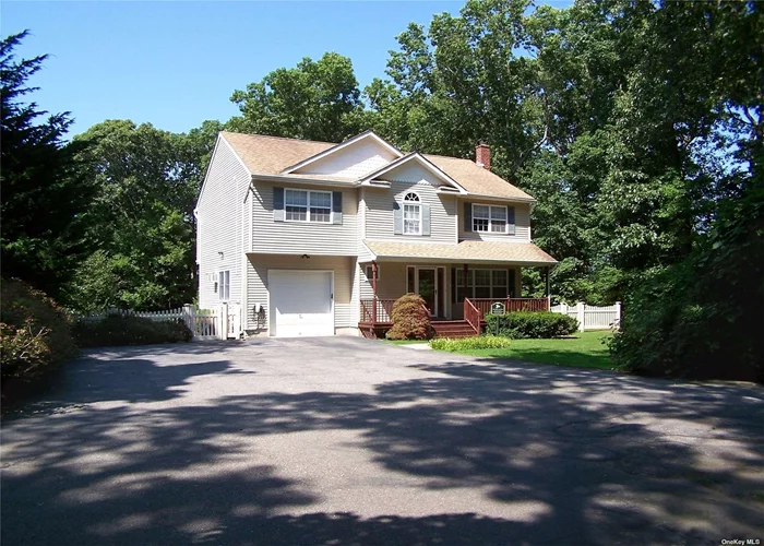 Welcome to this beautiful, diamond 2, 500 square foot home sitting on a 1.07 acre lot. This home has it all, Central Air. Hardwood Floors and a Central Vacuum. The kitchen boasts Cherry wood cabinets and granite countertops. The large family room has a wood-burning pellet stove to save on heating costs. The home does have exterior cameras. The main bathroom on the second floor has a Jacuzzi tub and stunning tile work. The spacious deck is all trex for easy maintenance. The full finished basement has an outside entrance and an egress window. This home is truly a must see with nothing to do but move in. Sale is subject to homeowner finding a home