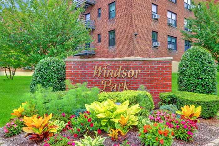 Welcome to the sought after unit of Windsor Park.. This meticulous sun drenched 1 bedroom coop beautifully updated with hardwood floors thru-out the entire unit, eat-in kitchen with plenty of cabinets, full bathroom, new window AC units, and video intercom. Amenities include Olympic size pool, Tennis courts, basketball courts, fitness center, kids playground, 24 hour security, laundry room on premise. Unit comes with parking spot in front of building which is transferable to new owner. Easy access to public transportation, highway, school and shopping... Low Low Low maintenance of $571.40 plus $100 for parking spot.