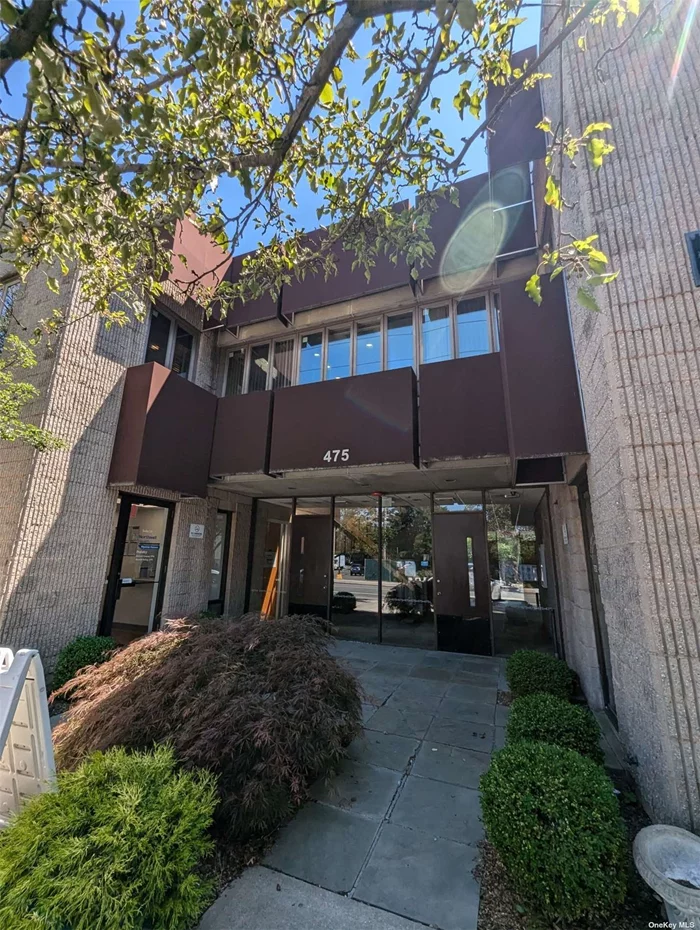 Prime office bldg. with lots of on-site parking, located in the heart of Farmingdale. Asking only $21 - $26/ft. includes base taxes, tenant will pay proportionate share of increases over base, HVAC Maintenance, CAM etc. Bldg. is superbly maintained with ample parking, access to shopping, restaurants etc. Ideal location for medical offices or someone looking to get out of the house and work close to home. Landlord can separate 2nd Floor suites to accommodate tenants use. Suite 1B-1050sq. ft., Suite 2B-887sq.ft., Suite 2C-455sq. ft., Suite2D-698sq. ft., Suite 2F-267sq. ft.